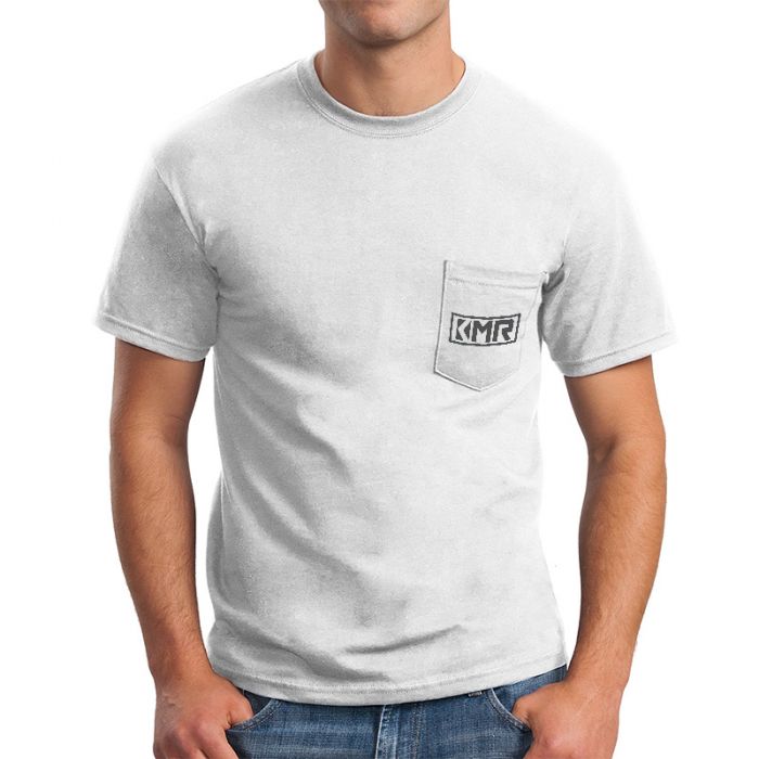 Promotional Gildan® Ultra Cotton® White T-Shirts with Pocket