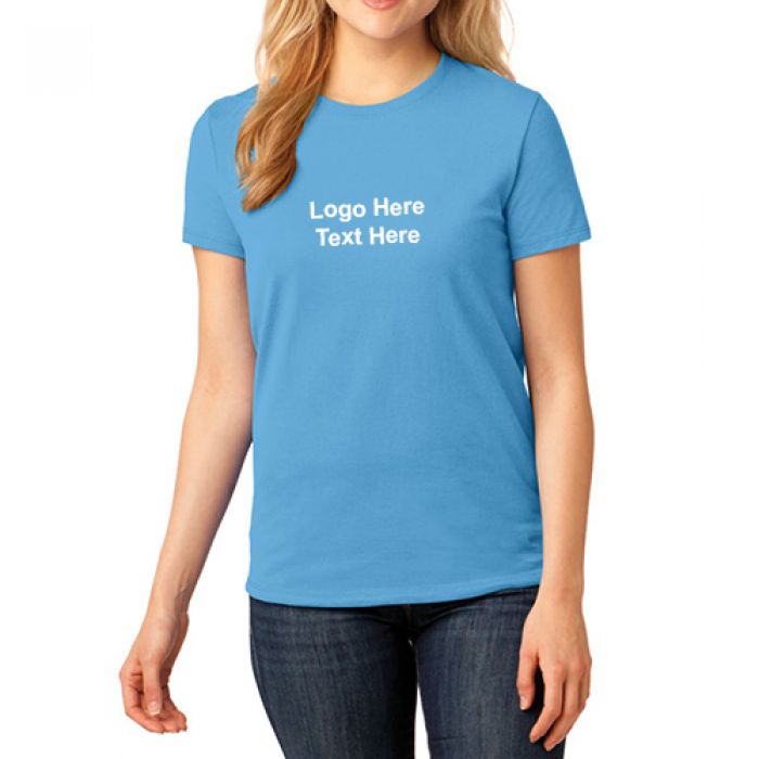 Promotional Logo Port and Company® Ladies Core Cotton T-Shirts