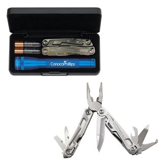 AA Mini Mag-Lite Flashlights with Leatherman Rev