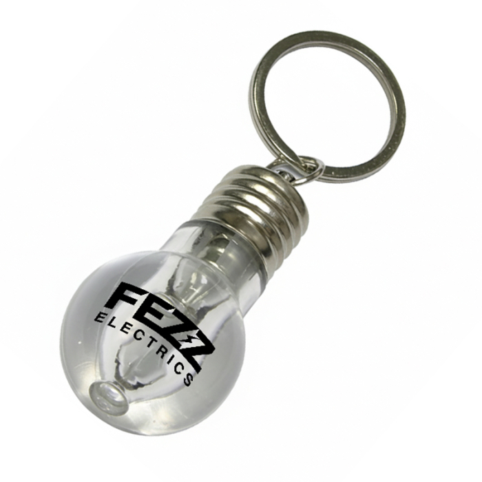 Customized Super Bright LED Flashlight Swivel Keychains