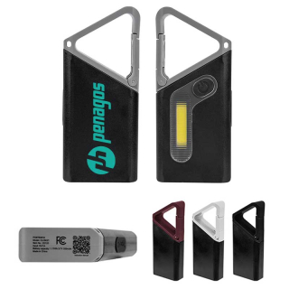 Clip 'N Glow Rechargeable Carabiner COB Flashlights