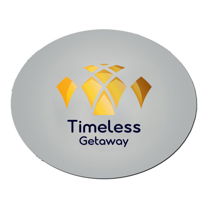 10x8 Inch Personalized Oval Hard Surface Mouse Pads - 1/8 Inch Thickness