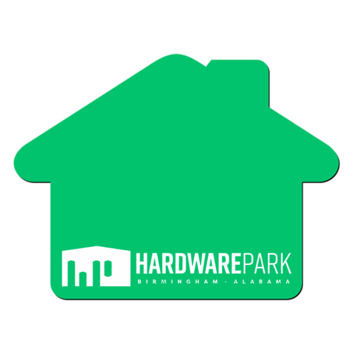 8x8 Inch Customized House Shape Hard Surface Mouse Pads - 1/16 Inch Thickness