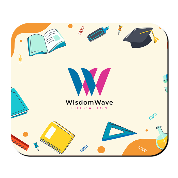 8x9.5 Inch Custom Imprinted Hard Surface Mouse Pads - 1/16 Inch Thickness