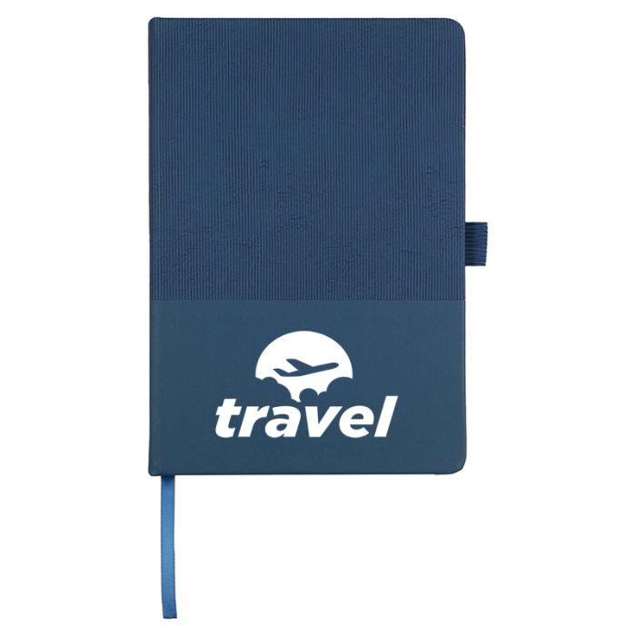 Custom 5.5 x 8.5 Inch FSC® Recycled Ribbed Bound Journals