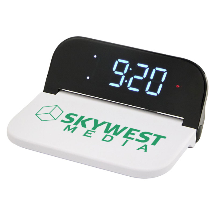 Custom Digital Power Clock 15W Wireless Chargers