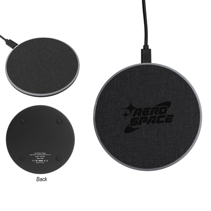 Custom Imprinted 15W Fast Charging Wireless Charging Pads