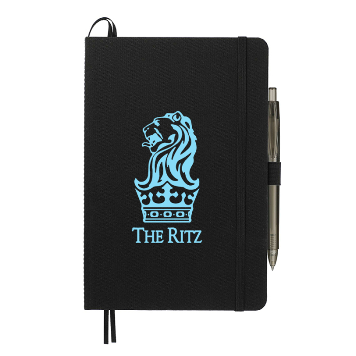 Custom Imprinted 5.5 x 8.5 Inch Recycled Marine Bound Journal Sets