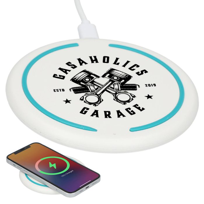 Custom Imprinted Recycled ABS Fast Wireless Charging Pads