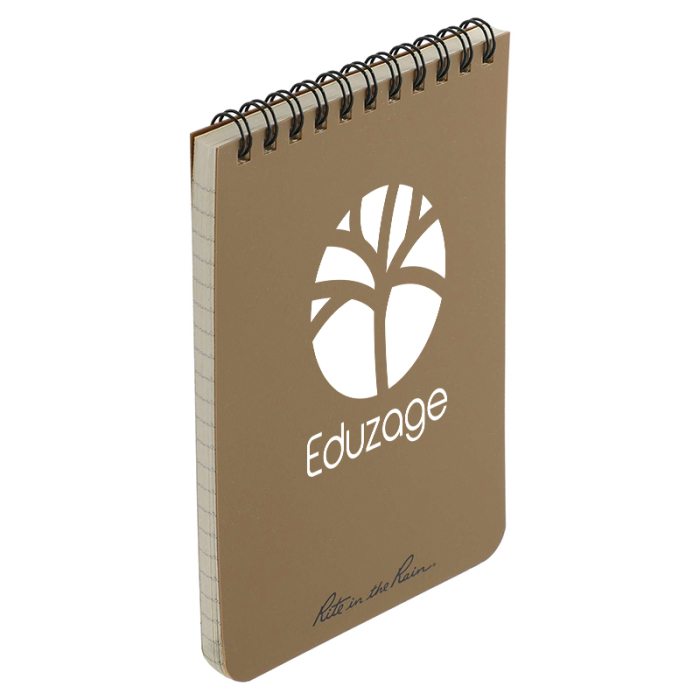 Custom Printed 4 x 6 Inch Rite in the Rain Top Spiral Notebooks