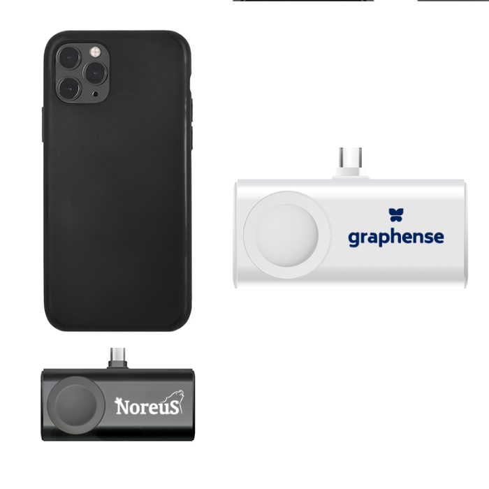 Custom Printed 5000 mAh Dual Plug Power Banks with Watch Charger