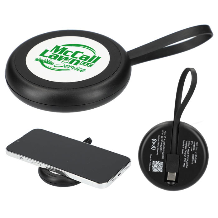 Custom Printed All-In-One Universal Travel 15W Wireless Chargers