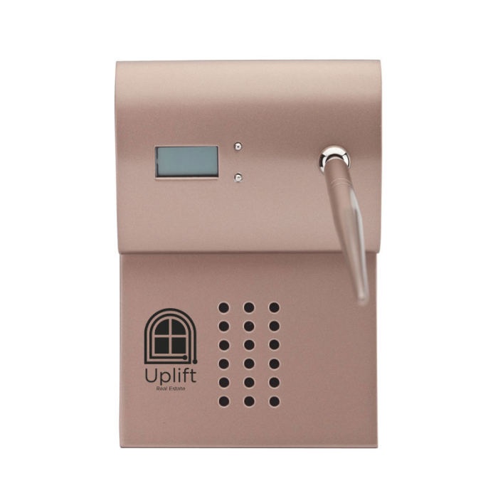 Custom Printed Magnifique Series Digital Clocks and Pen Stands