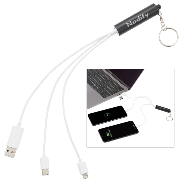 Custom Route Light Up Logo 5-in-1 Cables