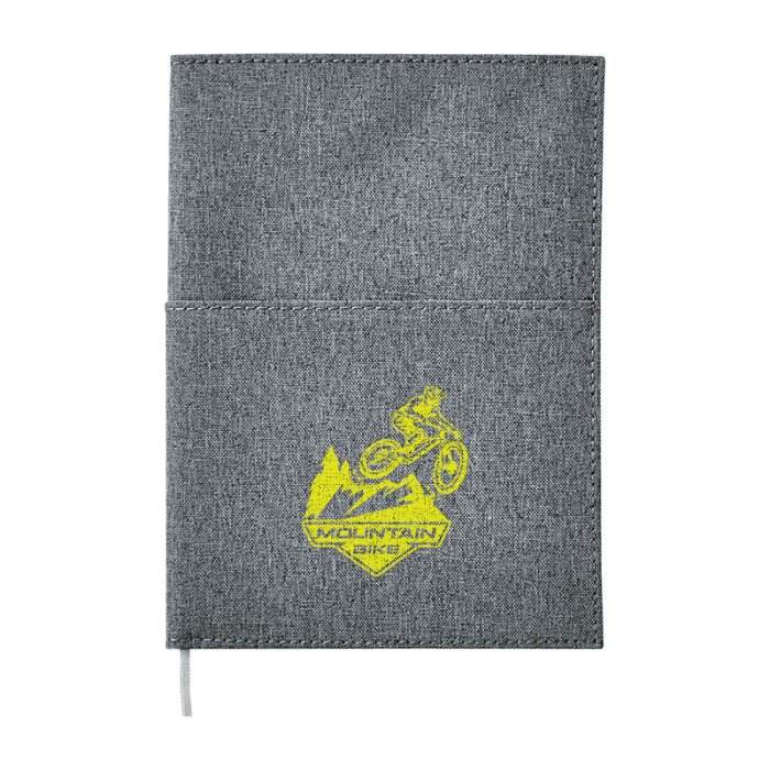 Customized 5 x 7 Inch FSC® Mix Canvas Pocket Refillable Notebooks