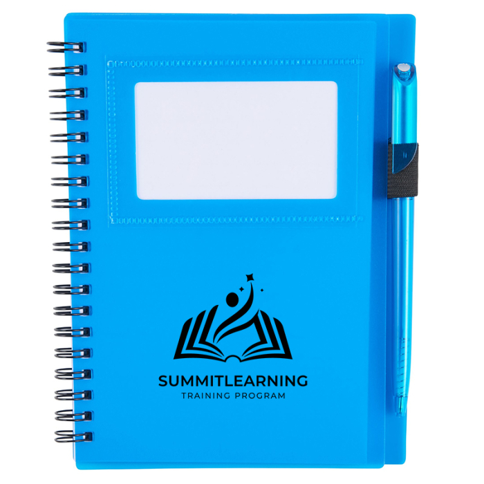 Customized 5.5 x 7 Inch FSC® Mix Star Spiral Notebook with Pens