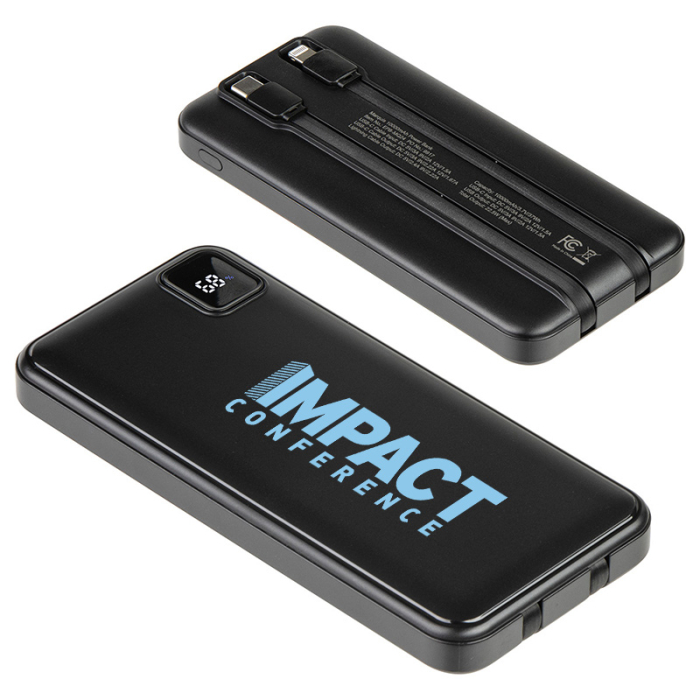 Customized Marquis 10000 mAh 20W PD Power Banks with BuiltIn Cables 