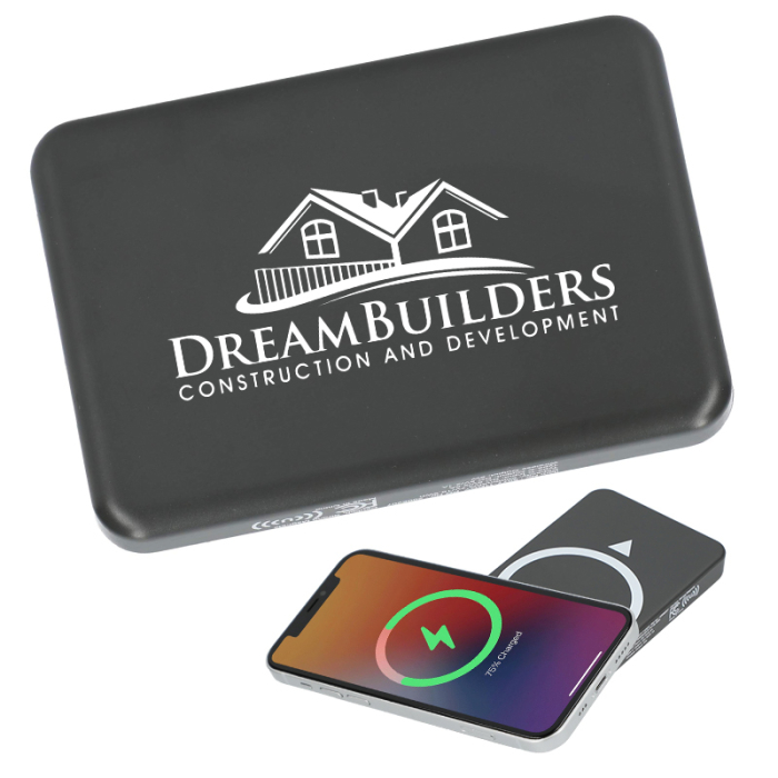 Customized Solekick™ MagClick™ 5000 mAh Wireless Power Banks