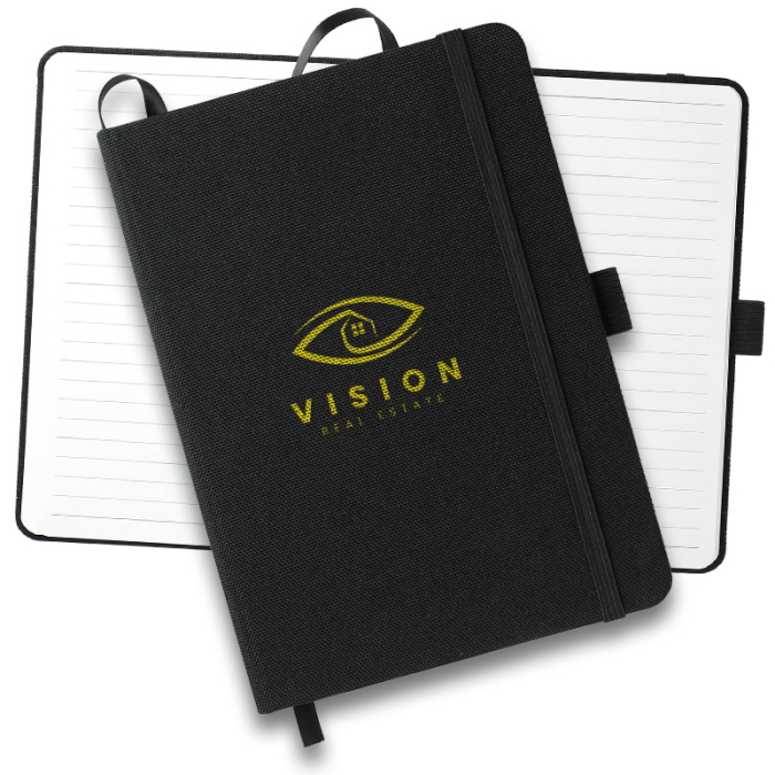 Imprinted 5x7 Inch FSC® Mix RPET Bound Notebooks