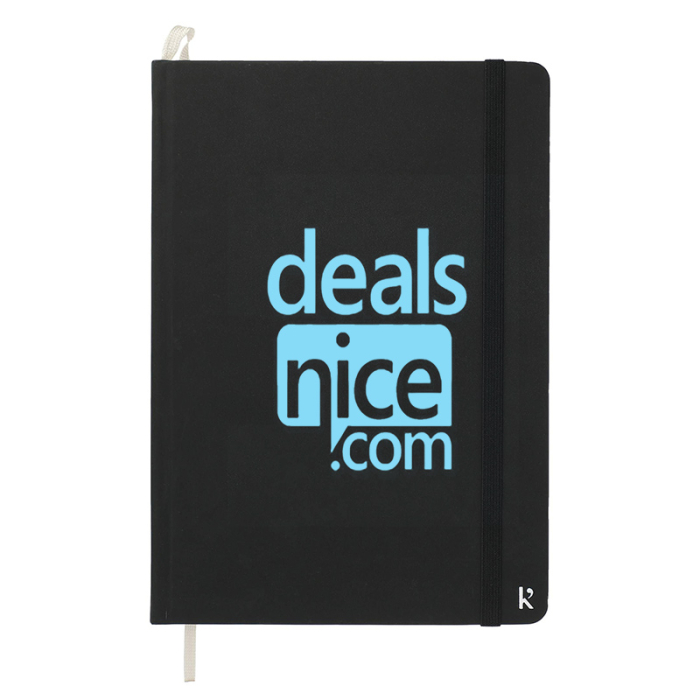 Imprinted Karst 5.5 x 8.5 Inch Stone Bound Notebooks