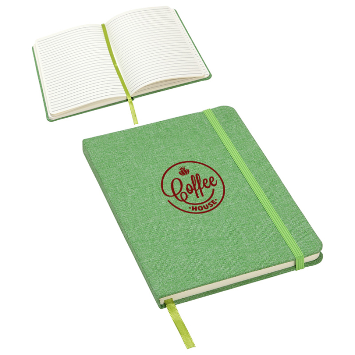 Imprinted Revue RPET Textured Journals 
