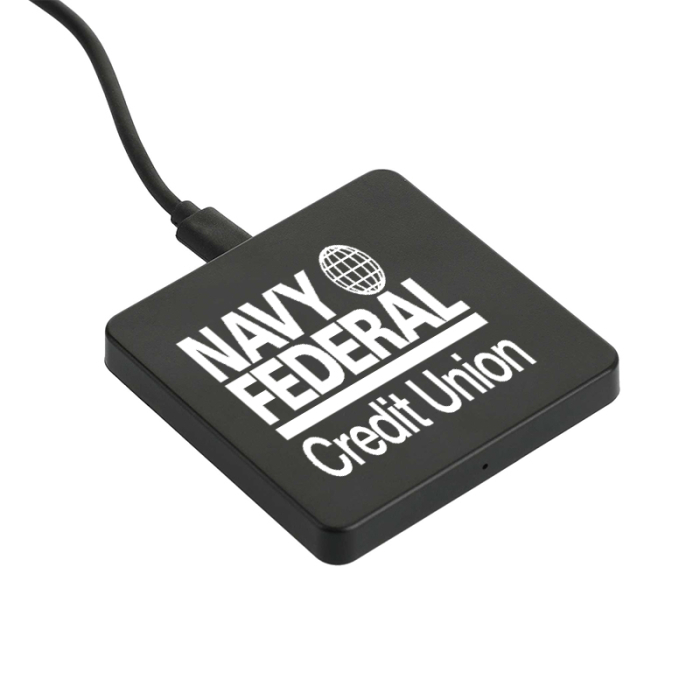 Imprinted Square Wireless Charging Pads