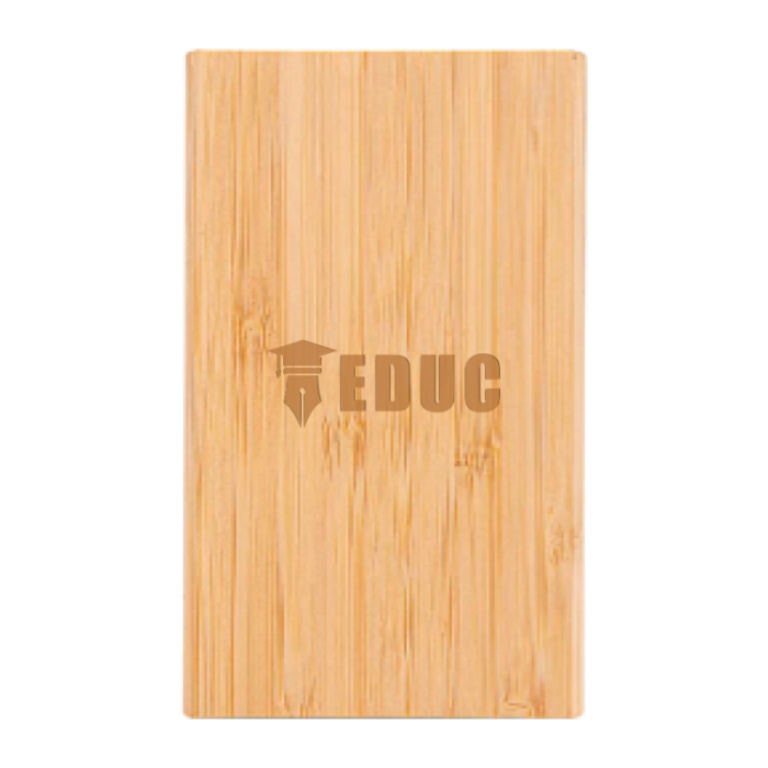 Imprinted Thunder Bamboo 5000 mAh Power Banks