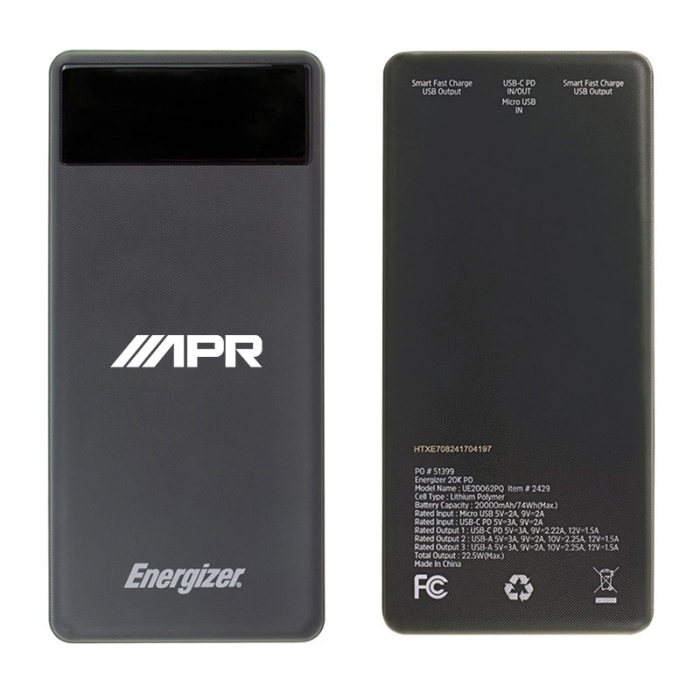 Personalized 20000 mAh Energizer® PD Power Banks