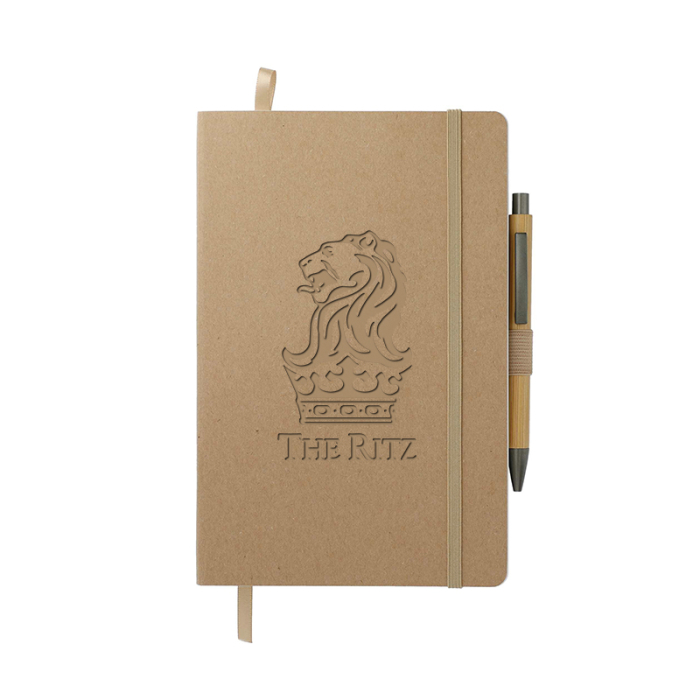 Personalized 5.5 x 8.5 Inch FSC® Mix Stone Bound Journal Sets