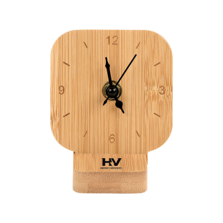 Cade Bamboo Desk Clocks