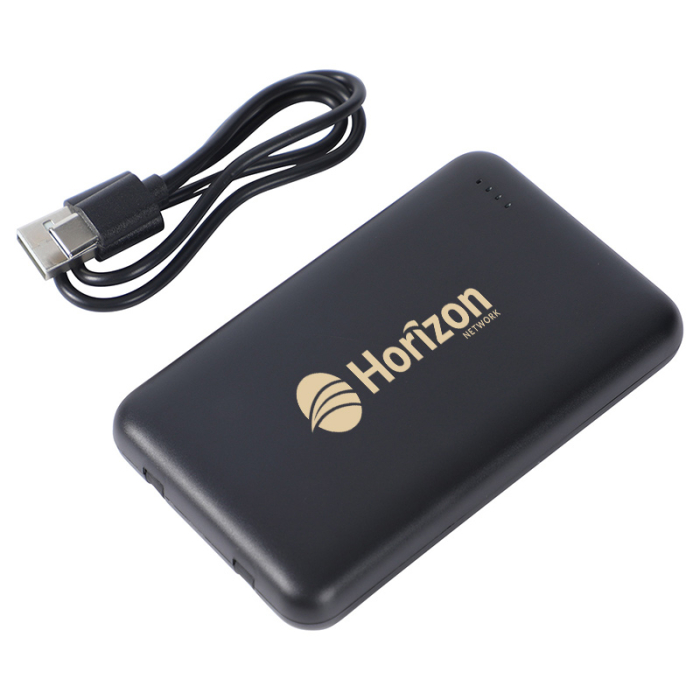 Personalized Marquis 5000 mAh 20W PD Power Banks with Wireless Chargers and BuiltIn Cables 