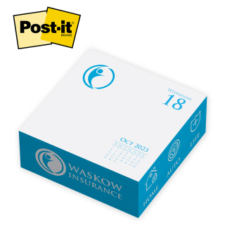 Post-it® 3.375x3.375x1.625 Inch Calendar Cubes