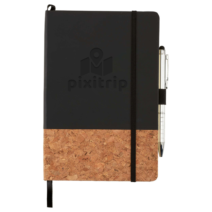 Promotional 5.5x8.5 Inch FSC® Mix Lucca Cork Hard Bound Journals