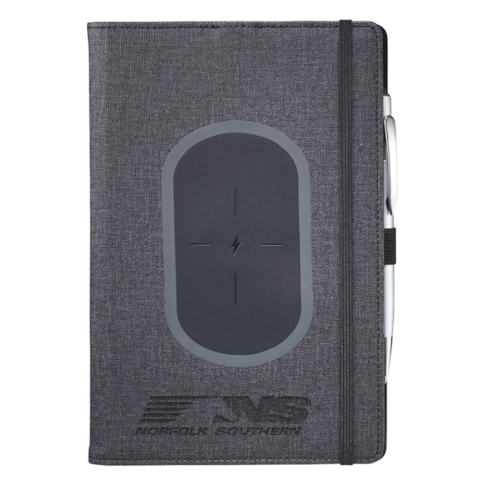 Promotional 5.5x8.5 Inch FSC® Mix Walton Wireless Charging Journals