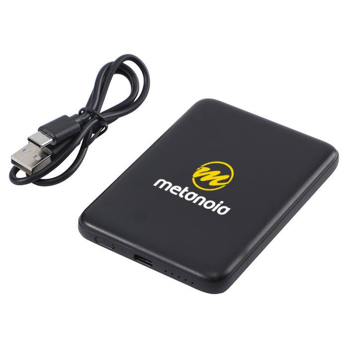 Promotional Valet 5000 mAh 20W PD Power Banks with 15W Magnetic Wireless Chargers 