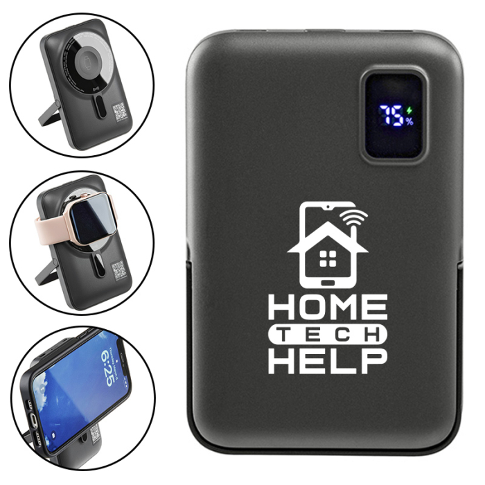 Regal Imprinted 10000mAh 20W PD Power Banks with 15W Magnetic Wireless Charger