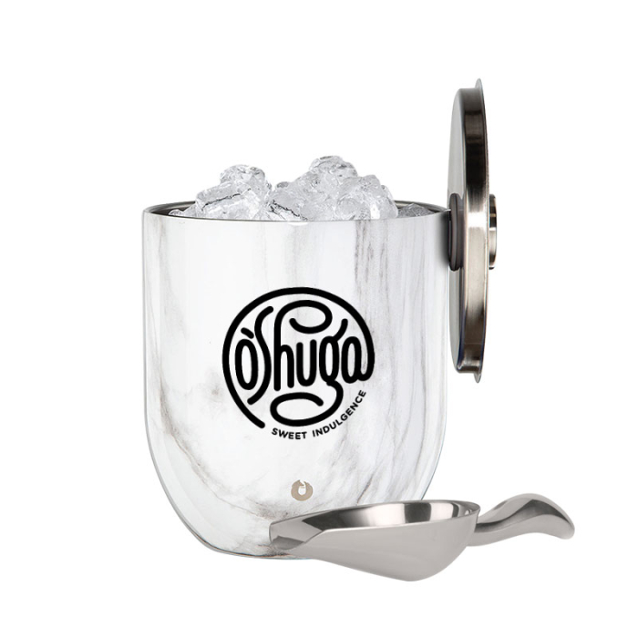 Snowfox® Imprinted Marble Ice Buckets