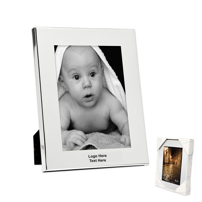 4x6 Inch Promotional Logo Silver Picture Frames