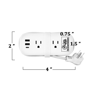Compact Multi-Outlet Power Strips
