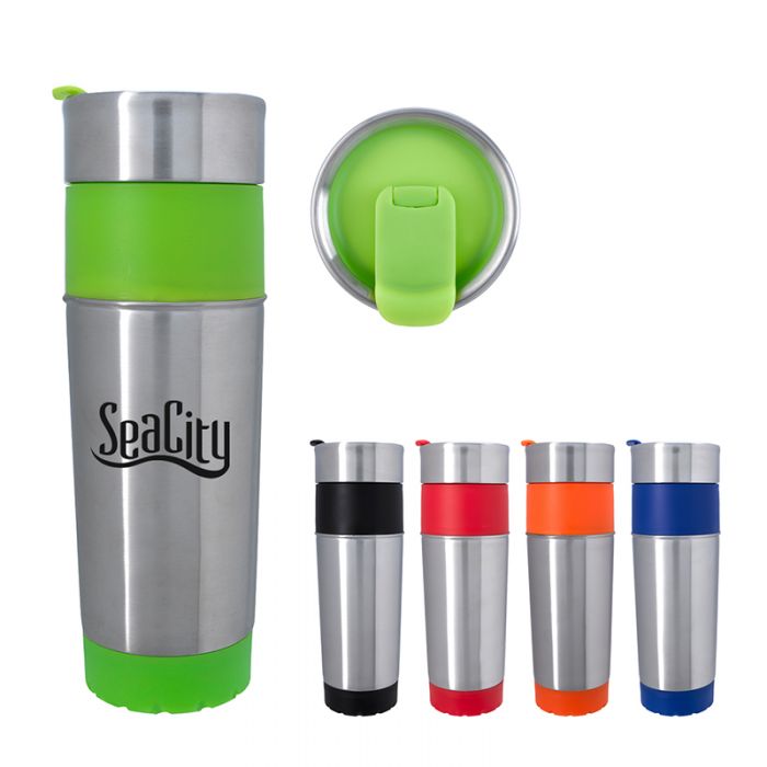 16 Oz Custom Imprinted Nox Stainless Steel Bottles