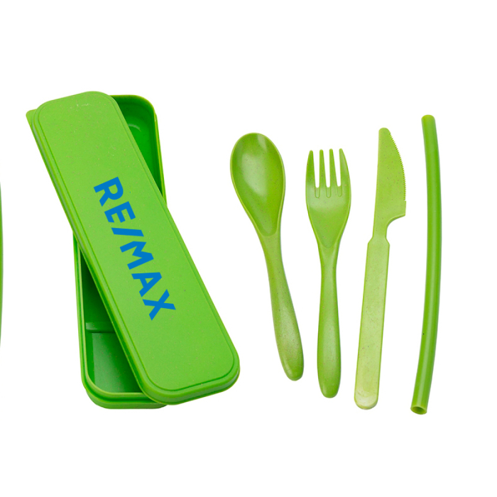 Custom Alameda Wheat Straw Cutlery Sets