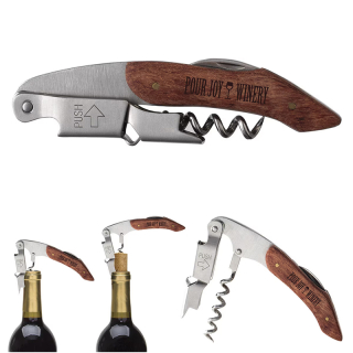 Rosewood Double Hinged Waiter's Corkscrews