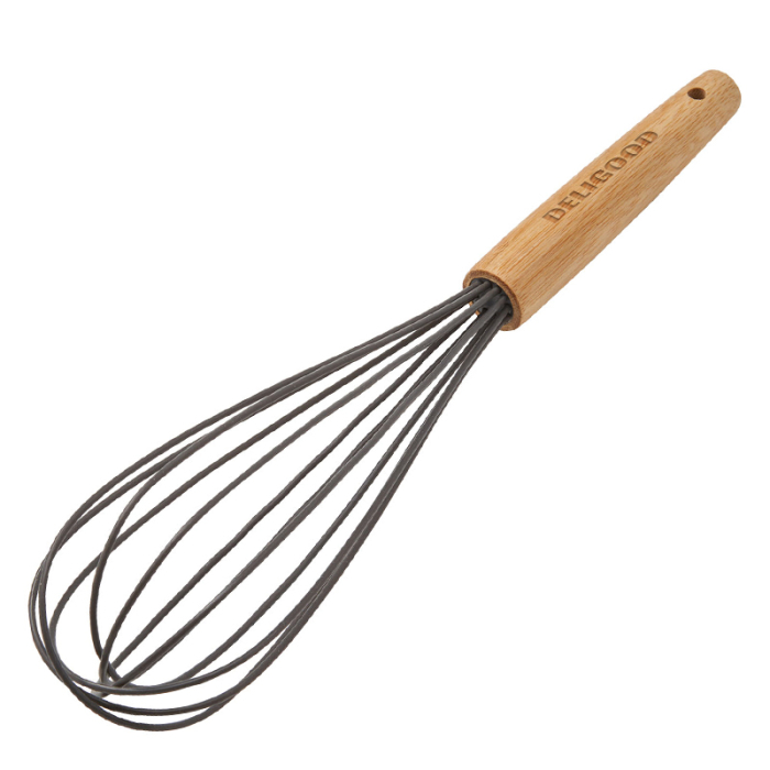 Custom Silicone Whisks with Bamboo Handle