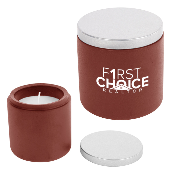 Customized Cali Clay Cement Candles