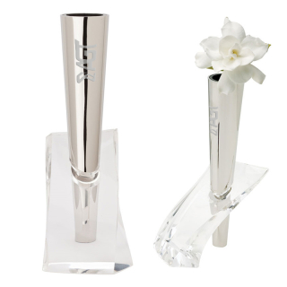 Glacier Vase Chrome and Acrylic Vases