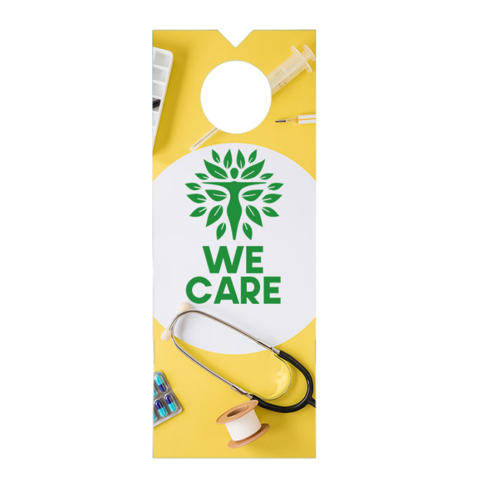 Imprinted 3x9 Inch Plain Door Hangers