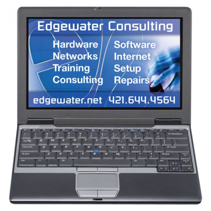 3.75x3.66 Custom Printed Laptop Shape Magnets 20 Mil