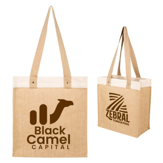 12 Oz Stephen Recycled Cotton and Jute Tote Bags