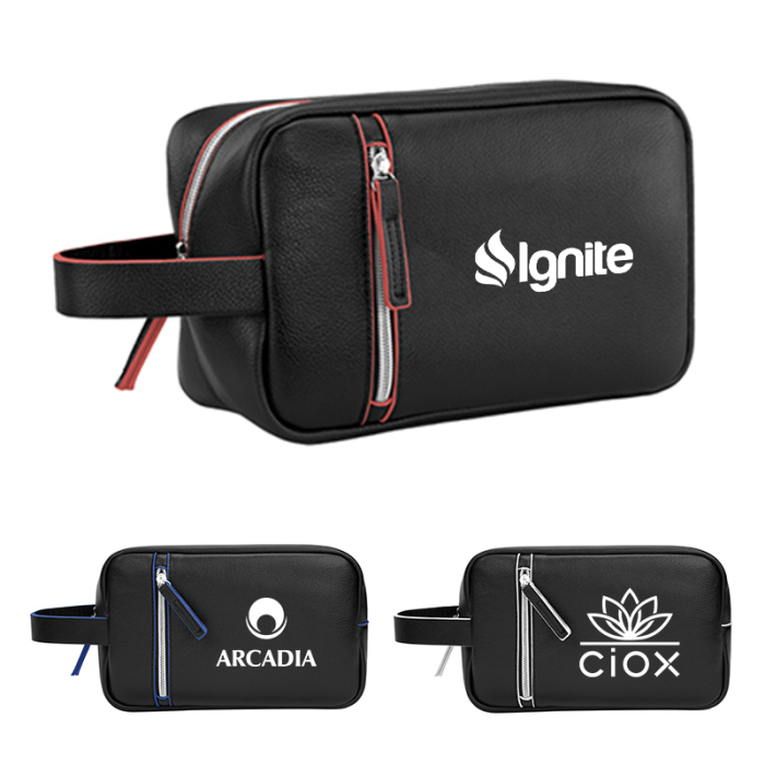 Custom Glen Leatherette Toiletry Bags