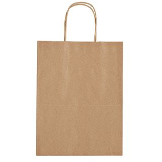 Custom 10 x 13 Inch Kraft Paper Brown Shopping Bags